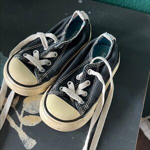 Converse Kids Black Canvas Sneakers